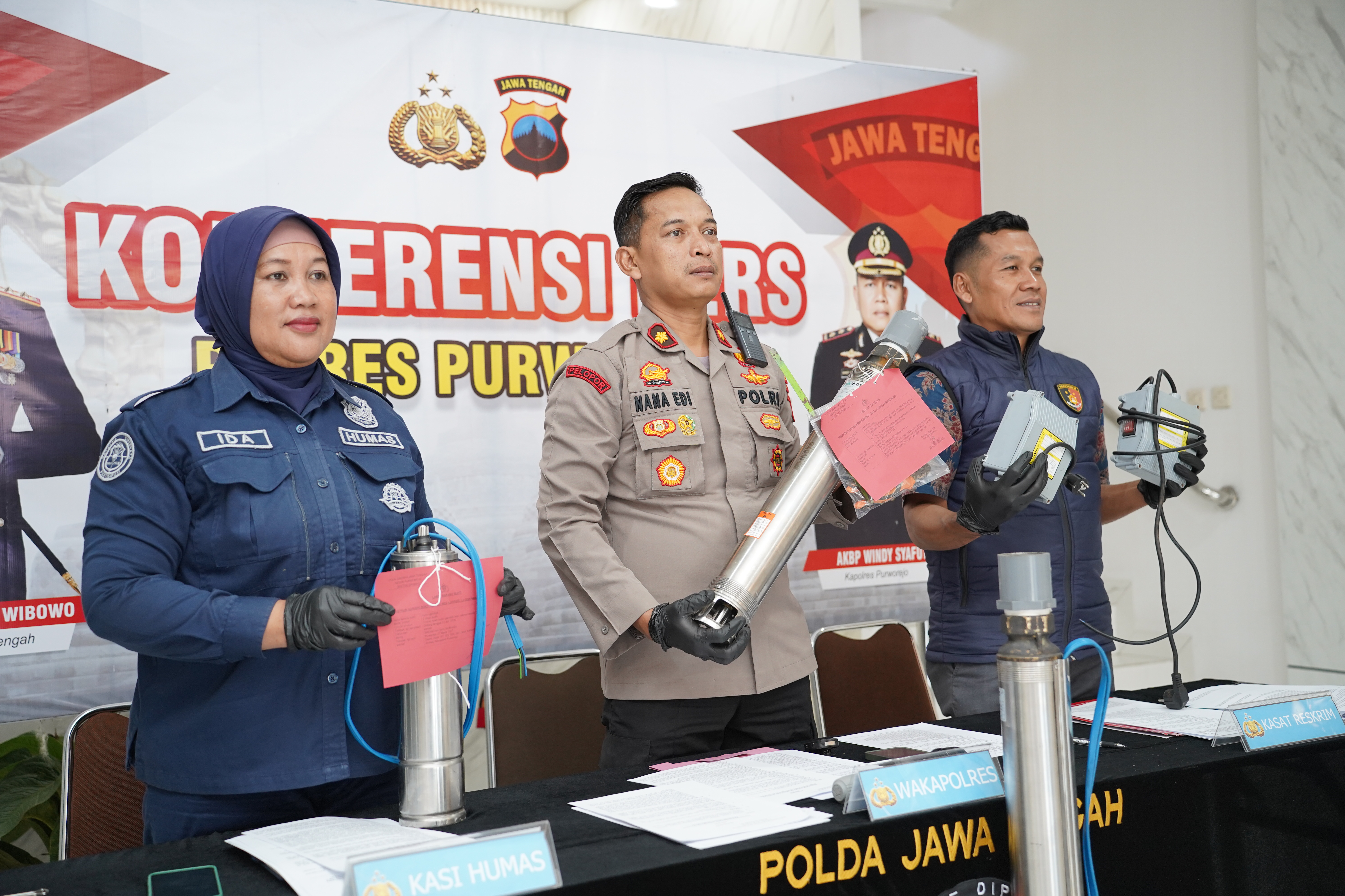 Rugikan Kelompok Tani Jutaan Rupiah, Polres Purworejo Ungkap Kasus Pencurian Dengan Pemberatan di Grabag